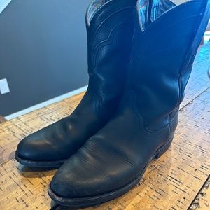 Tecovas black roper boots -8.5EE